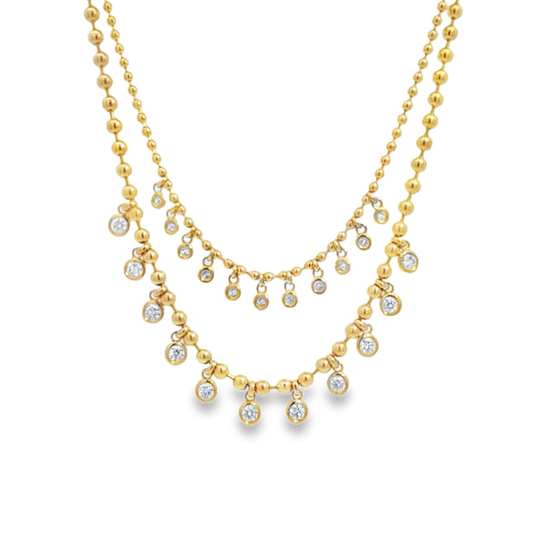 Cleo Beaded Diamond Necklace