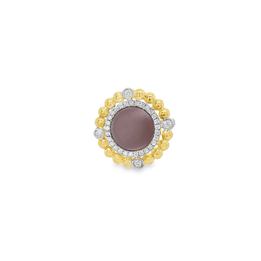 Mother Pearl Beaded Ring