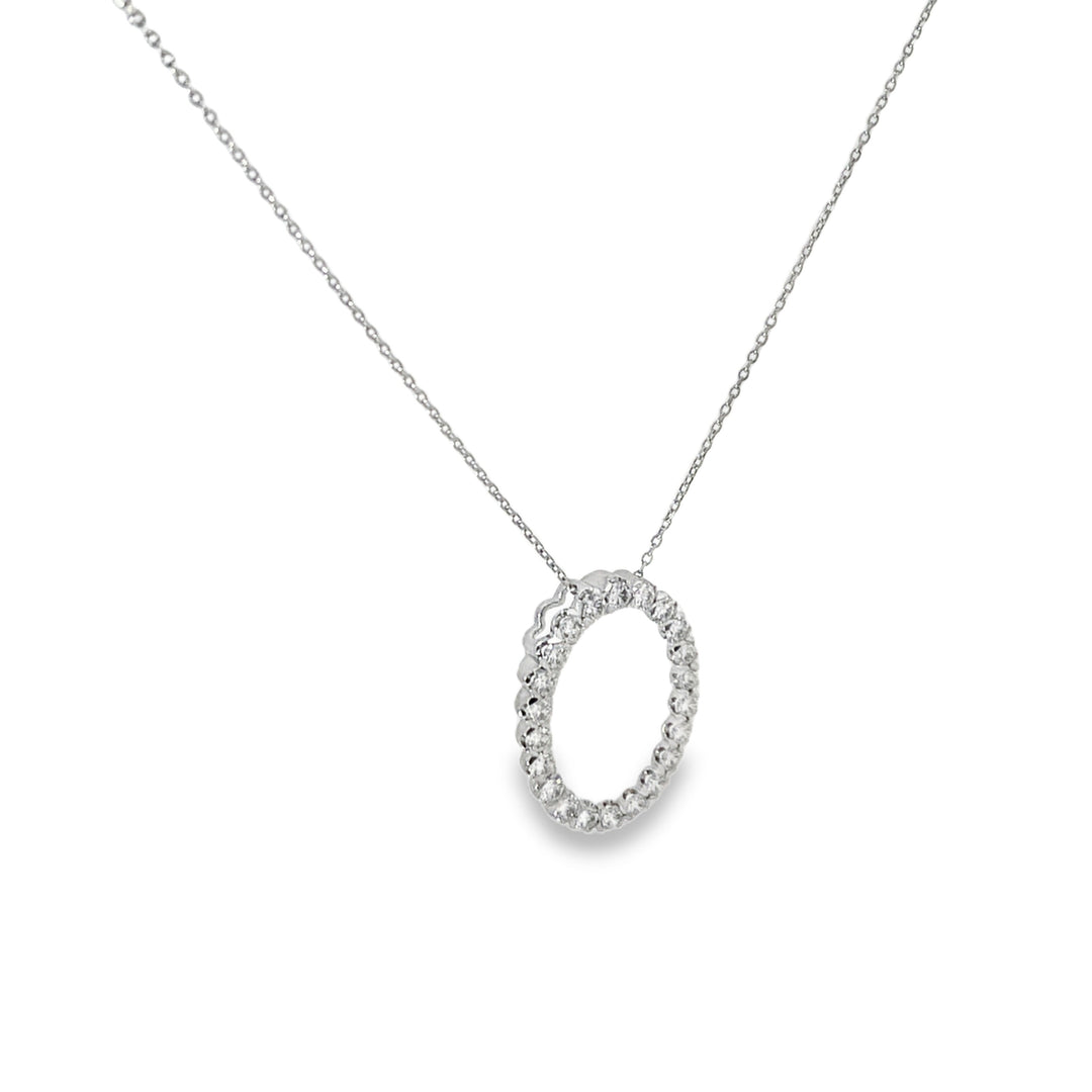 Oval of Life Diamond Necklace