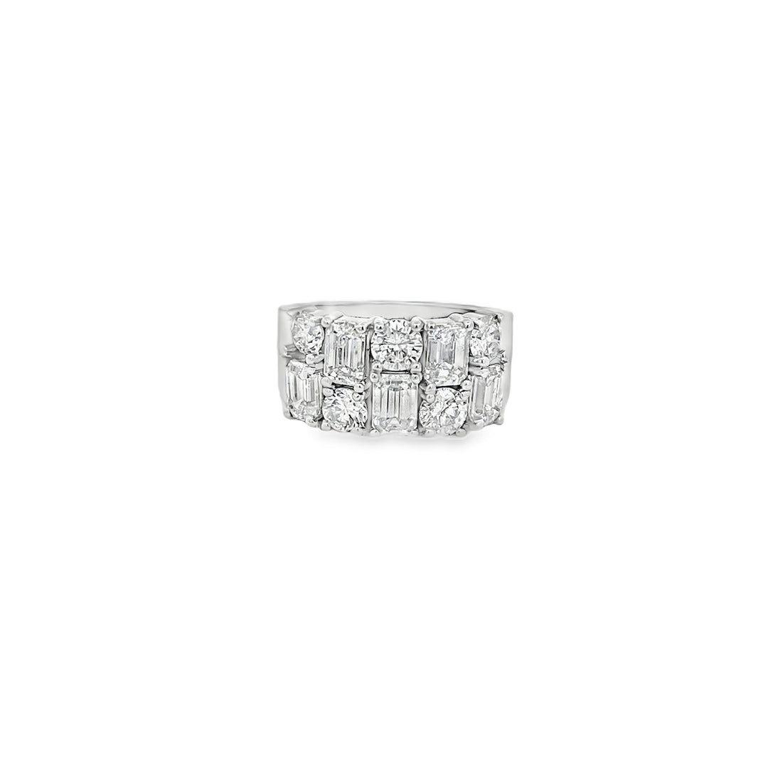 Mixed Cut Diamond Ring