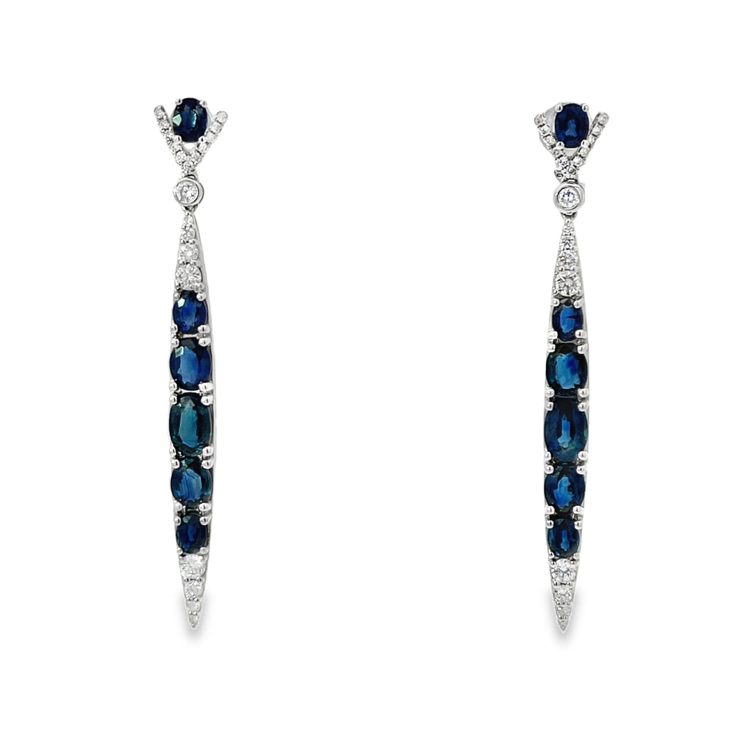 Sapphire Long Earrings