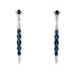 Load image into Gallery viewer, Sapphire Long Earrings
