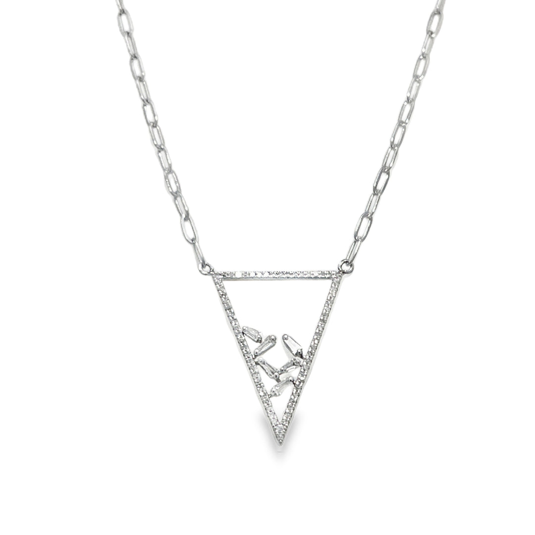 Triad Paperclip Necklace