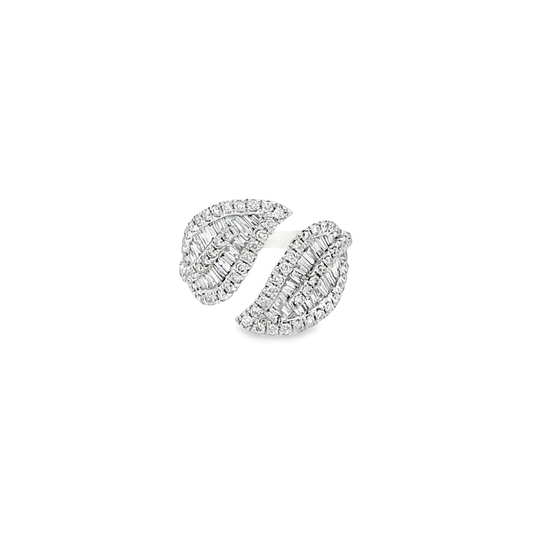 Diamond Leaf Ring