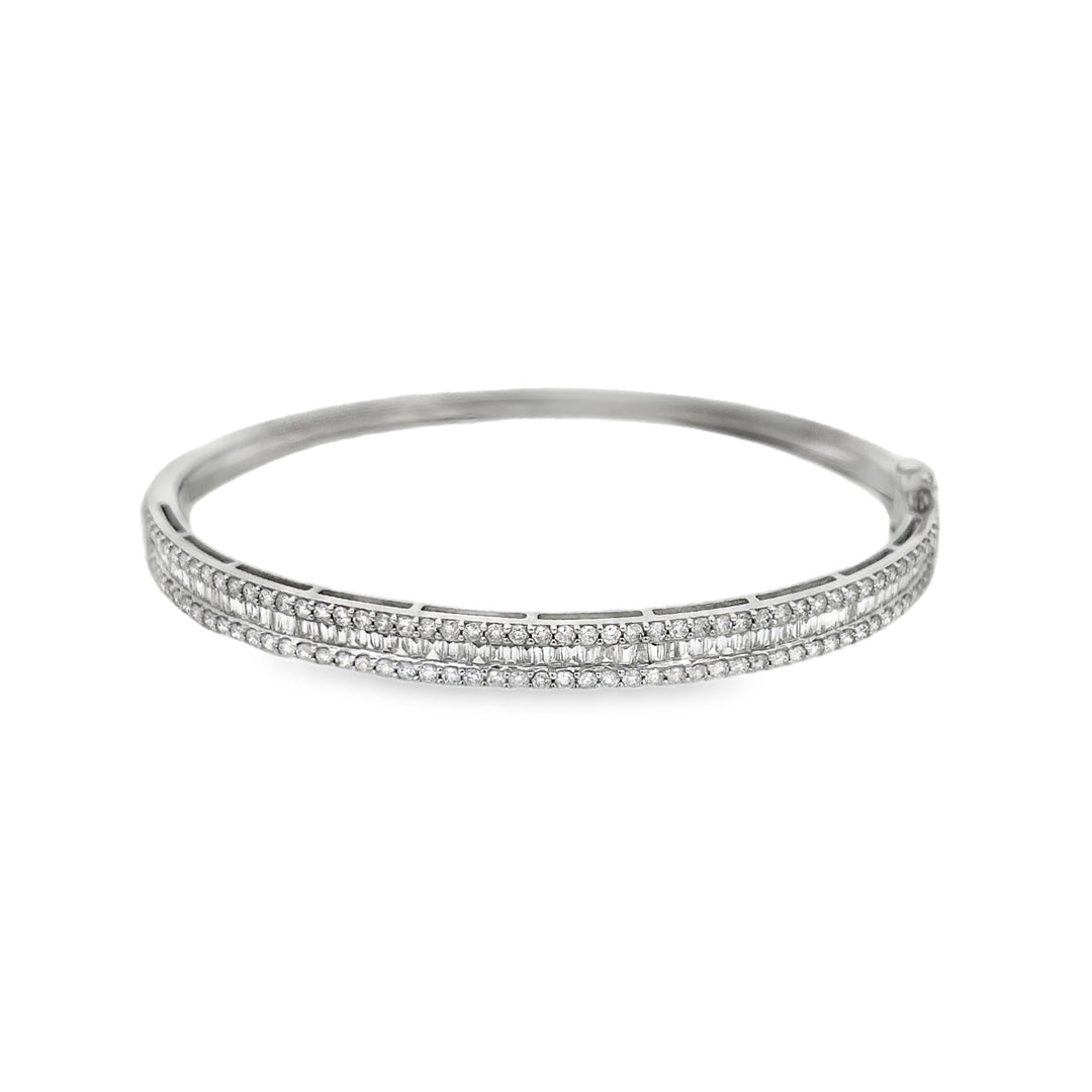 Baguette Diamond Bangle