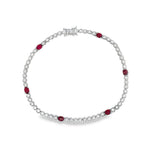 Load image into Gallery viewer, Diamond Bracelet with Gemstones
