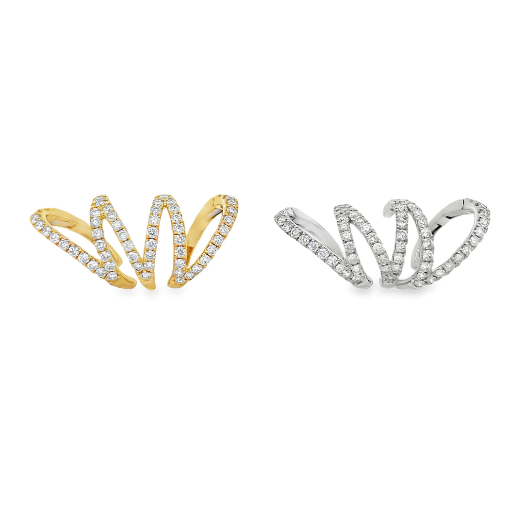 Zig Zag Diamond Earcuff