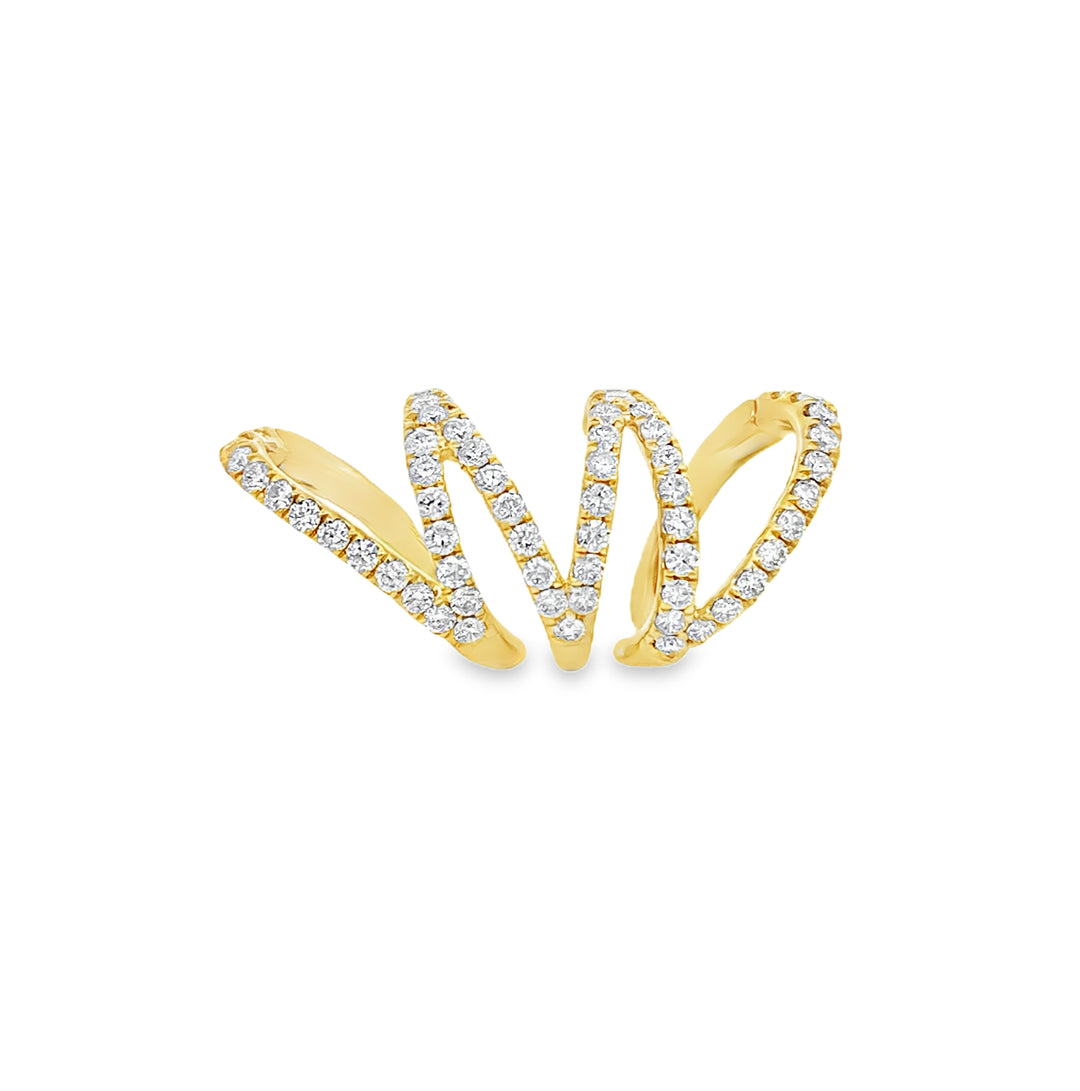 Zig Zag Diamond Earcuff