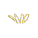 Load image into Gallery viewer, Zig Zag Diamond Earcuff
