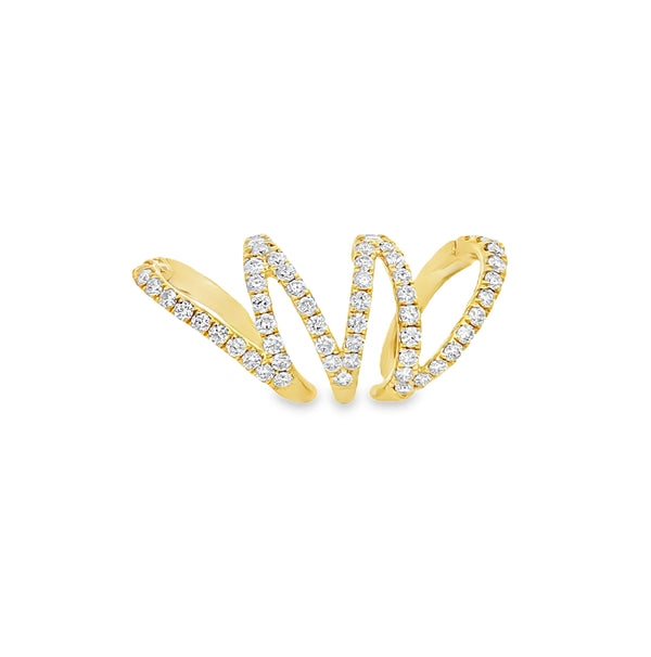 Zig Zag Diamond Earcuff
