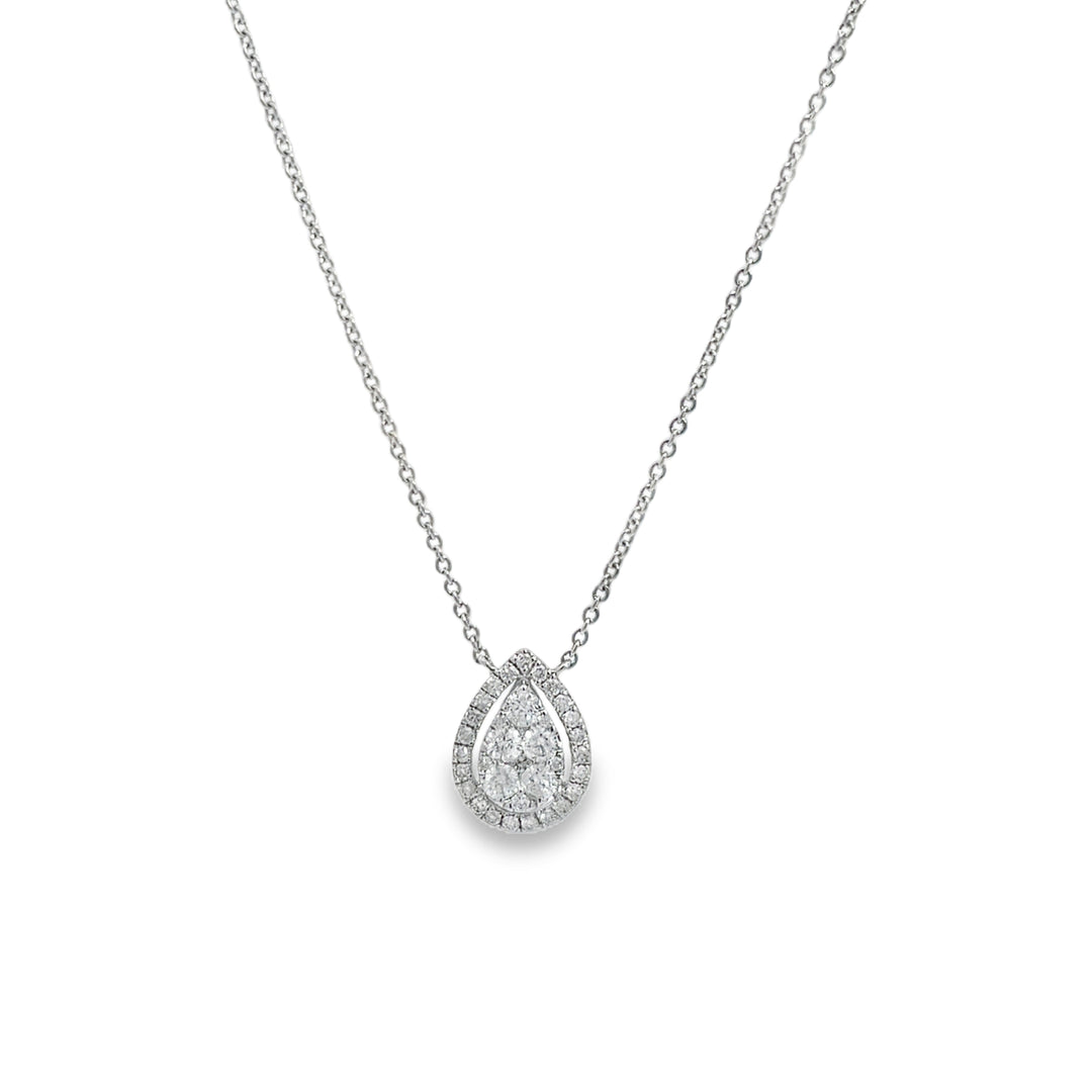 Pear Shape Illusion Necklace