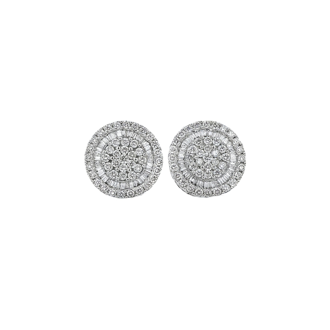 XL Illusion Stud Earrings