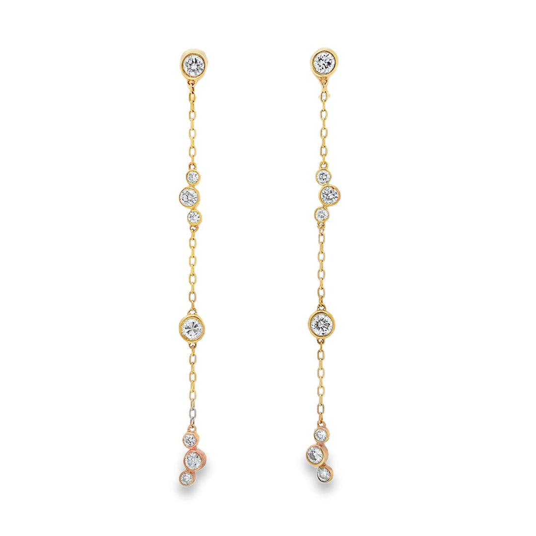 Diamonds Dangling Long Earrings