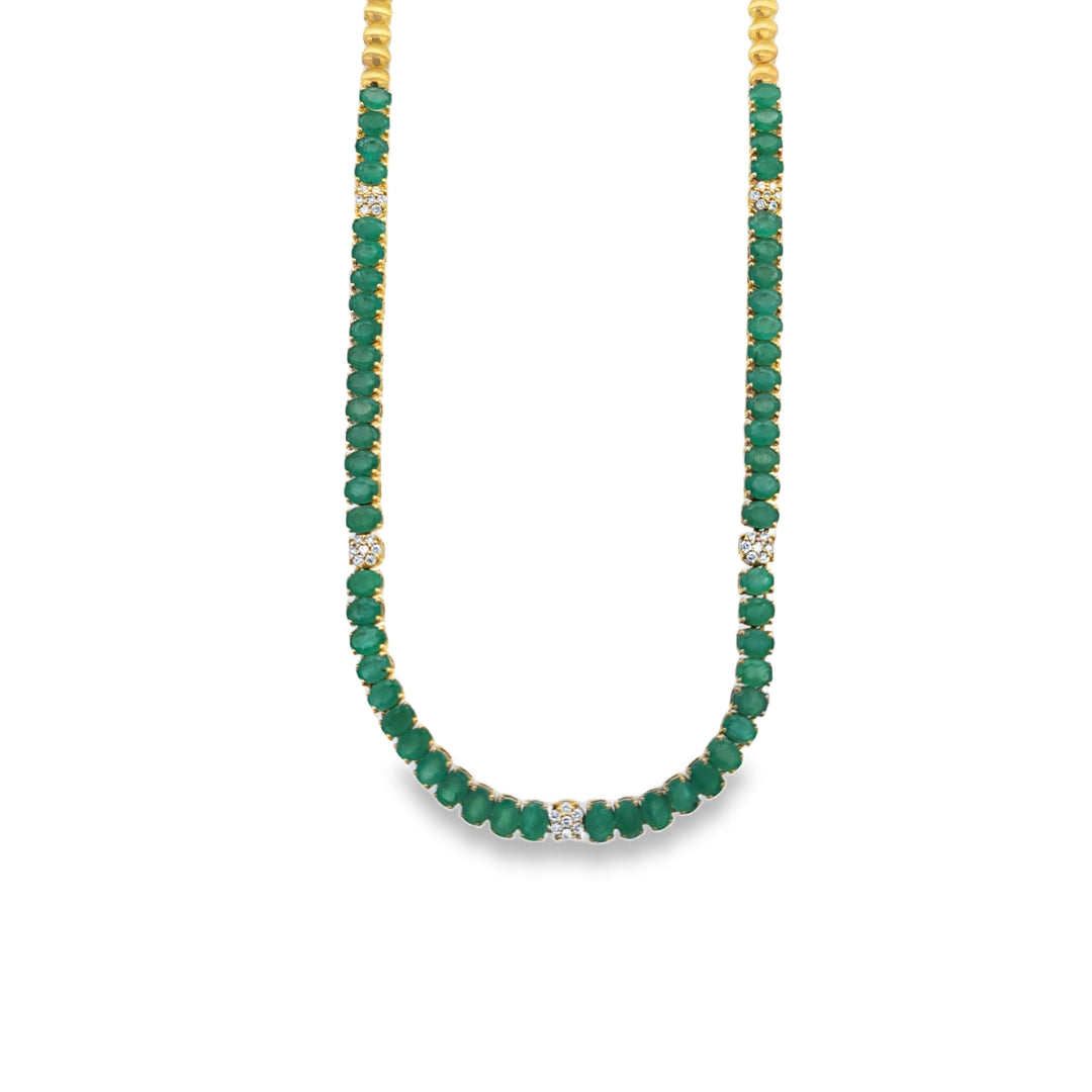 Emerald Tennis Necklace