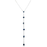 Load image into Gallery viewer, Sapphire Lariat Necklace
