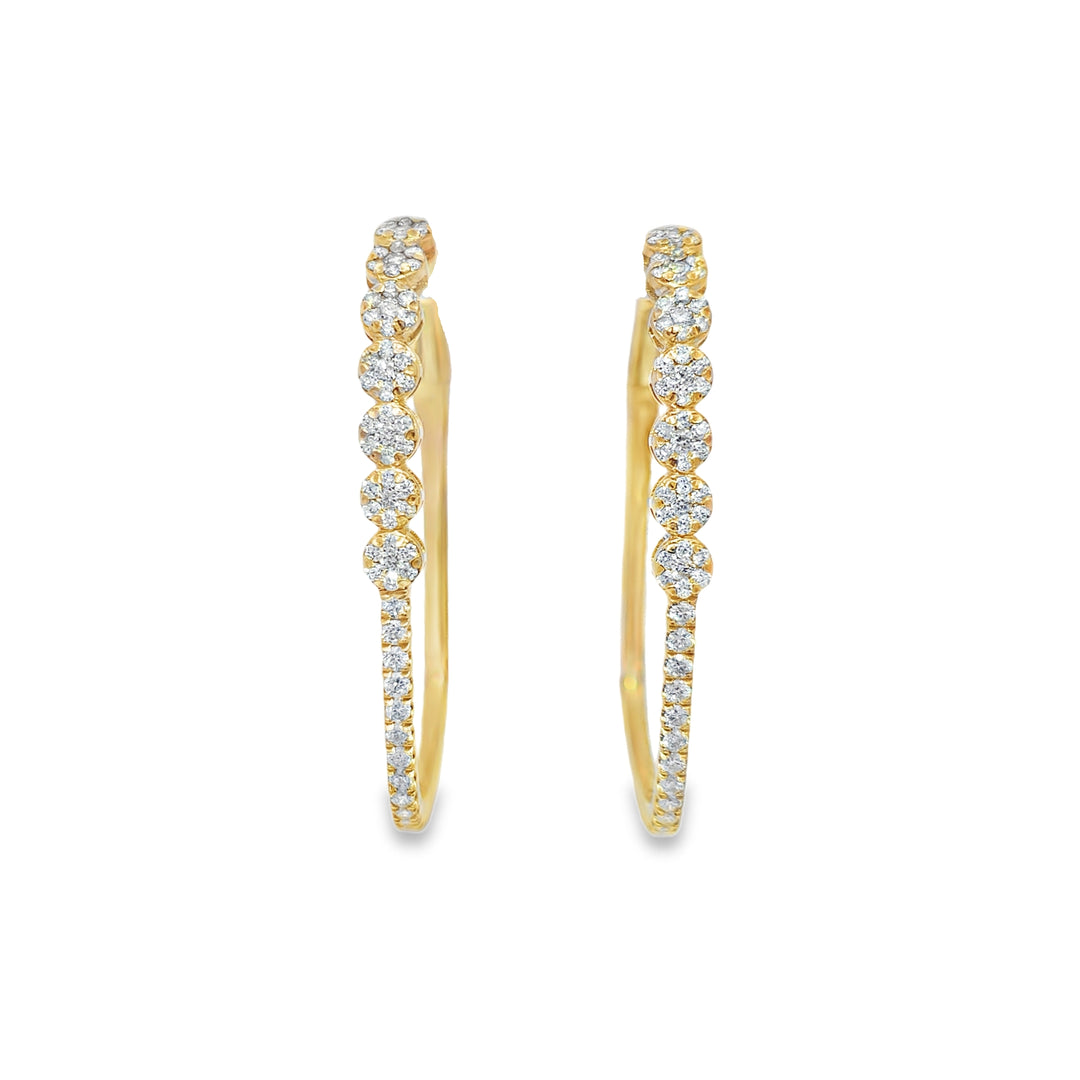 Large Diamond Hoops
