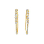 Load image into Gallery viewer, Large Diamond Hoops
