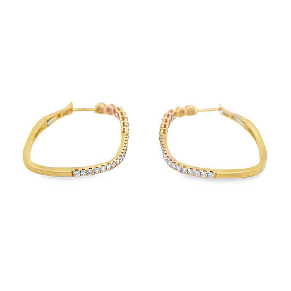 Large Diamond Hoops