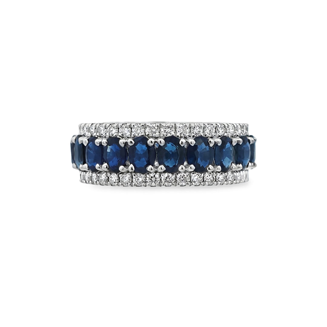 Sapphire & Diamond Eternity Ring