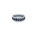 Load image into Gallery viewer, Sapphire &amp; Diamond Eternity Ring
