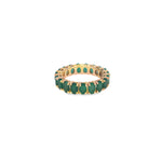 Load image into Gallery viewer, Emerald Eternity Ring
