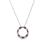 Load image into Gallery viewer, Ruby Circle of Life Necklace
