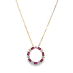 Load image into Gallery viewer, Ruby Circle of Life Necklace
