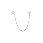 Load image into Gallery viewer, Stud &amp; Flower Double Piercing

