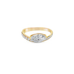 Load image into Gallery viewer, Lab Diamond Marquise Pavé Pinky Ring
