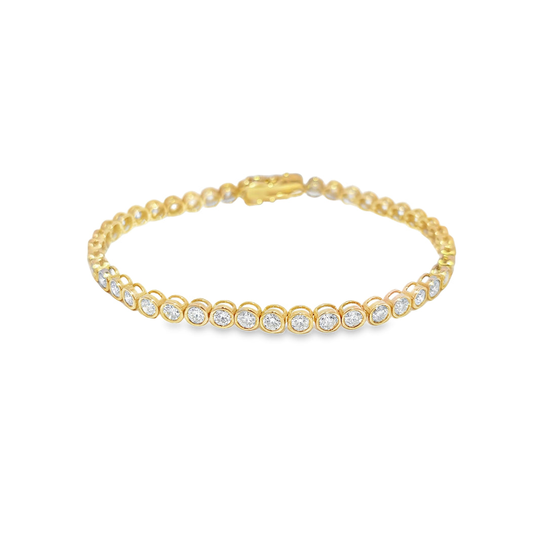 Diamond Bezel Tennis Bracelet