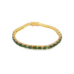 Load image into Gallery viewer, Emerald Tennis Bracelet
