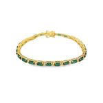Load image into Gallery viewer, Emerald &amp; Diamond Bracelet
