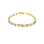 Load image into Gallery viewer, Aquamarine &amp; Diamond Bracelet
