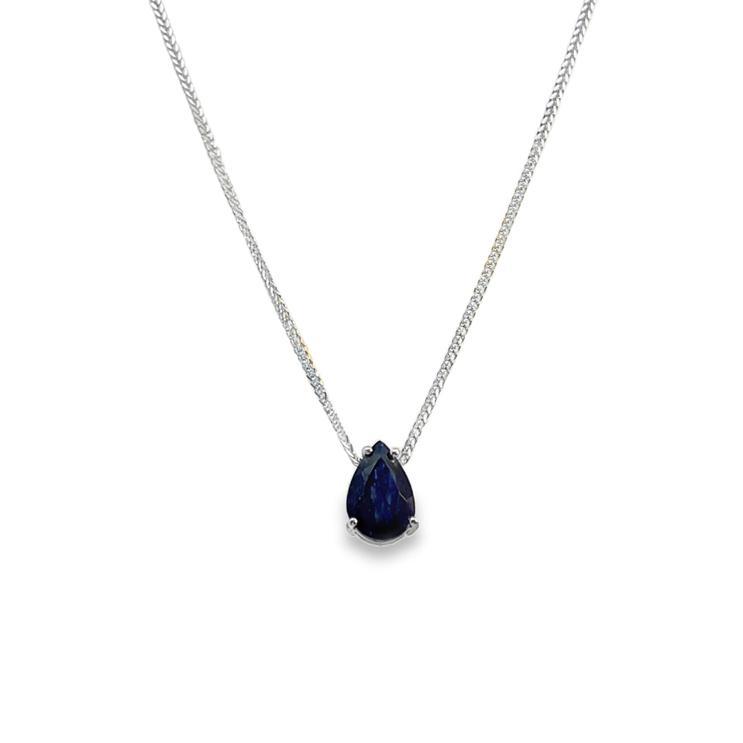 Sapphire Drop Necklace