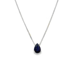 Load image into Gallery viewer, Sapphire Drop Necklace
