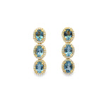 Load image into Gallery viewer, Oval Aquamarine Earrings
