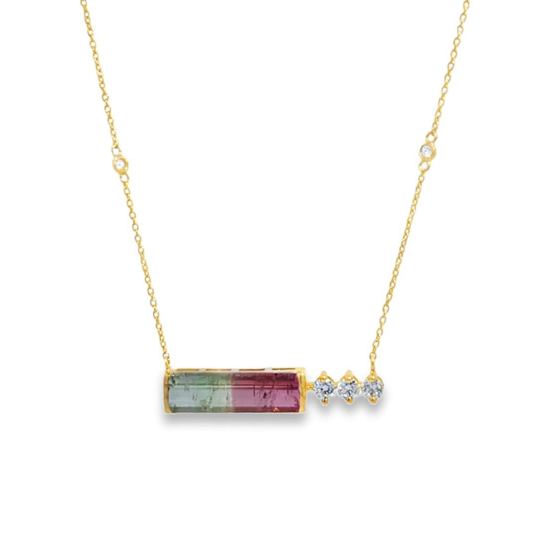 Watermelon Tourmaline Necklace