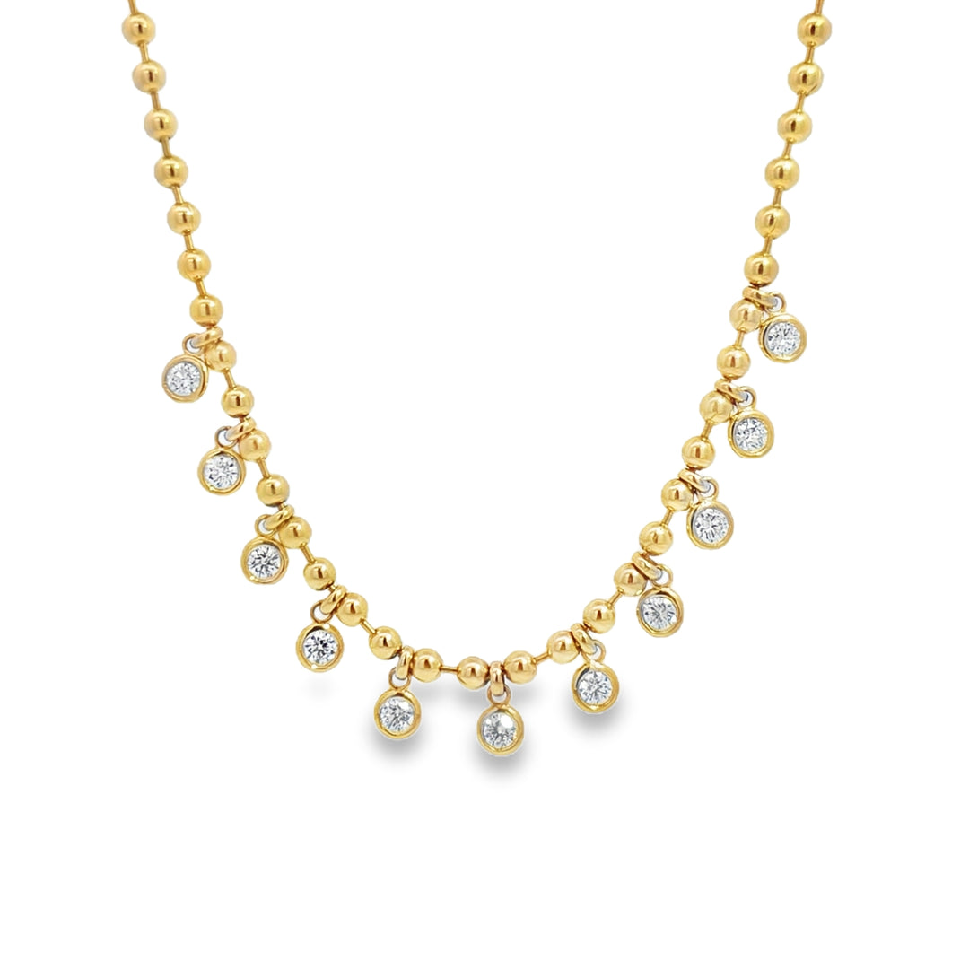 Cleo Beaded Diamond Necklace