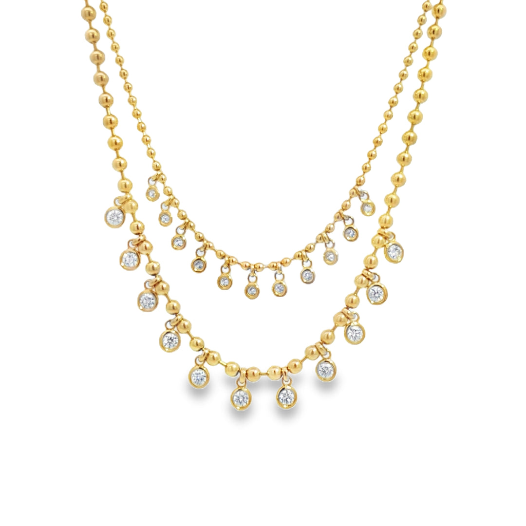 Cleo Beaded Diamond Necklace