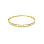 Load image into Gallery viewer, Inlaid Diamonds Bangle
