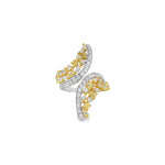 Load image into Gallery viewer, Yellow Diamond Spiral Ring
