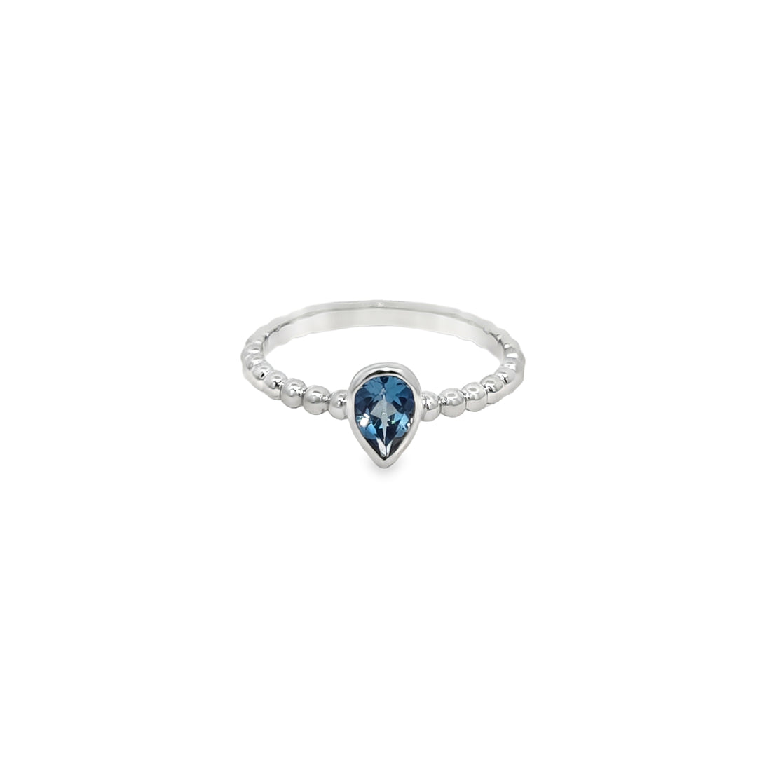 Swiss Topaz Bezel Ring