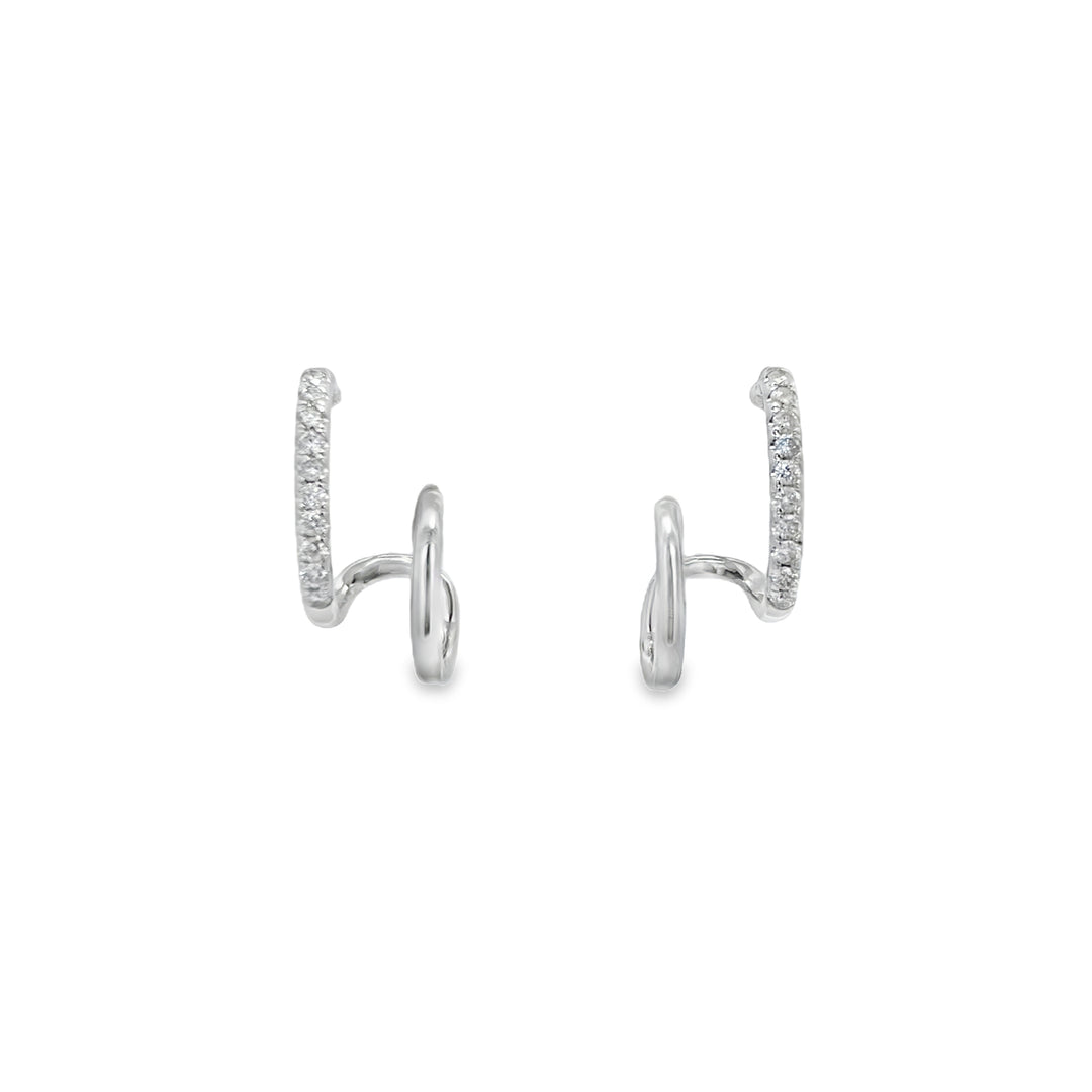 Diamond Double Earrings