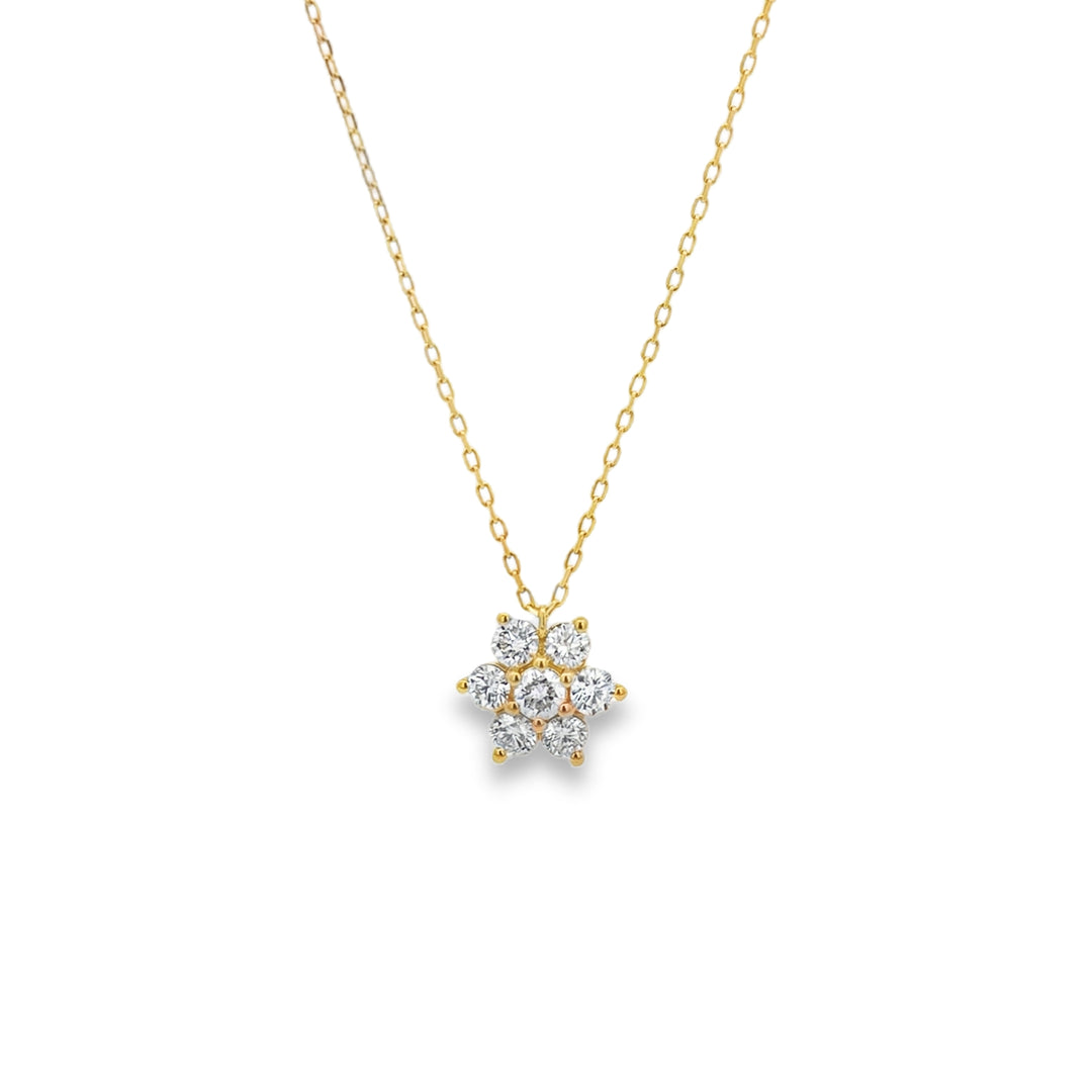 Diamond Snowflake Necklace