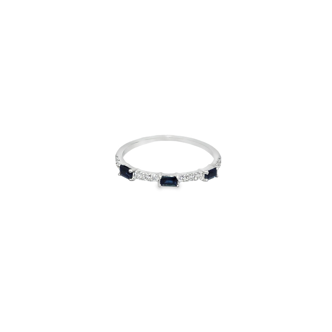 Sapphire Trio Ring