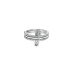 Load image into Gallery viewer, Safety Pin Diamond Ring

