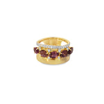 Load image into Gallery viewer, Tourmaline &amp; Diamond Wavy Ring
