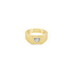 Load image into Gallery viewer, Heart Diamond Pinky Ring
