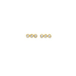 Load image into Gallery viewer, Trinity Diamond Bezel Piercing/Earrings
