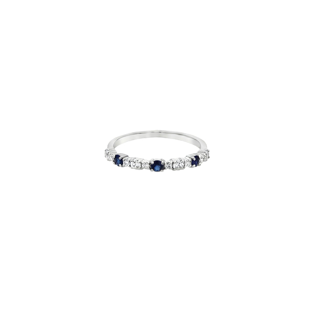 Diamonds Sapphire Trio Ring